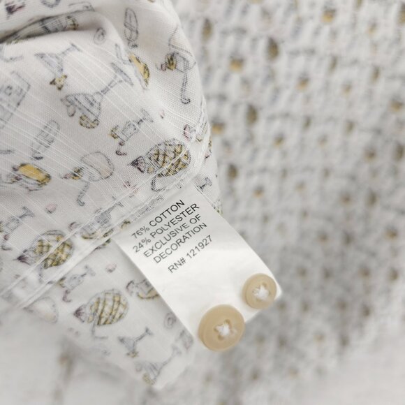 JOHNNIE-O Hangin Out Barkley Button Down Shirt Tropical Drink Pattern EUC LARGE - Picture 5 of 7